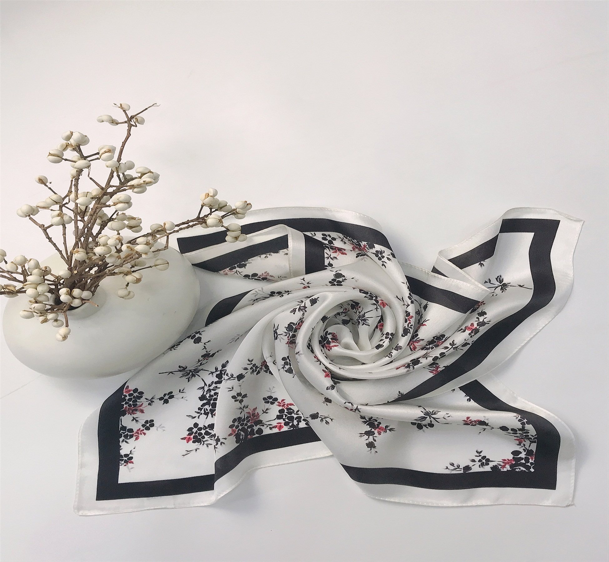 杭州烟霞绸艺时尚百搭春夏秋冬四季围巾100%蚕丝真丝围巾