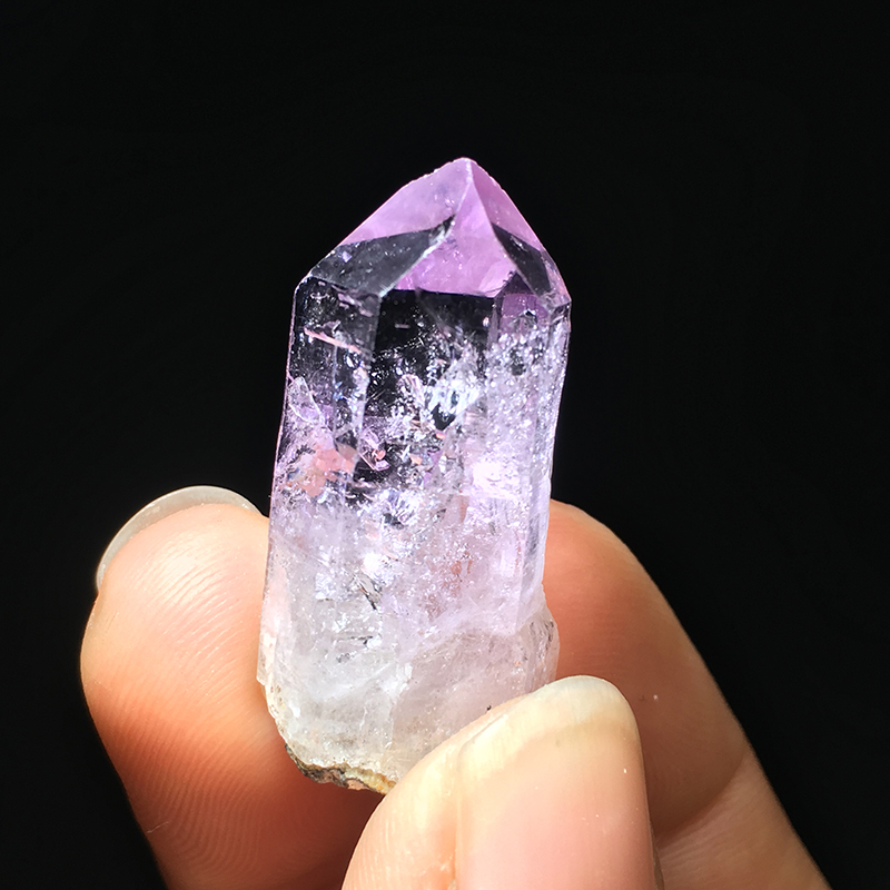 赤诚晶石天然墨西哥克鲁兹紫水晶原石矿物晶体标本石晶簇家居摆件