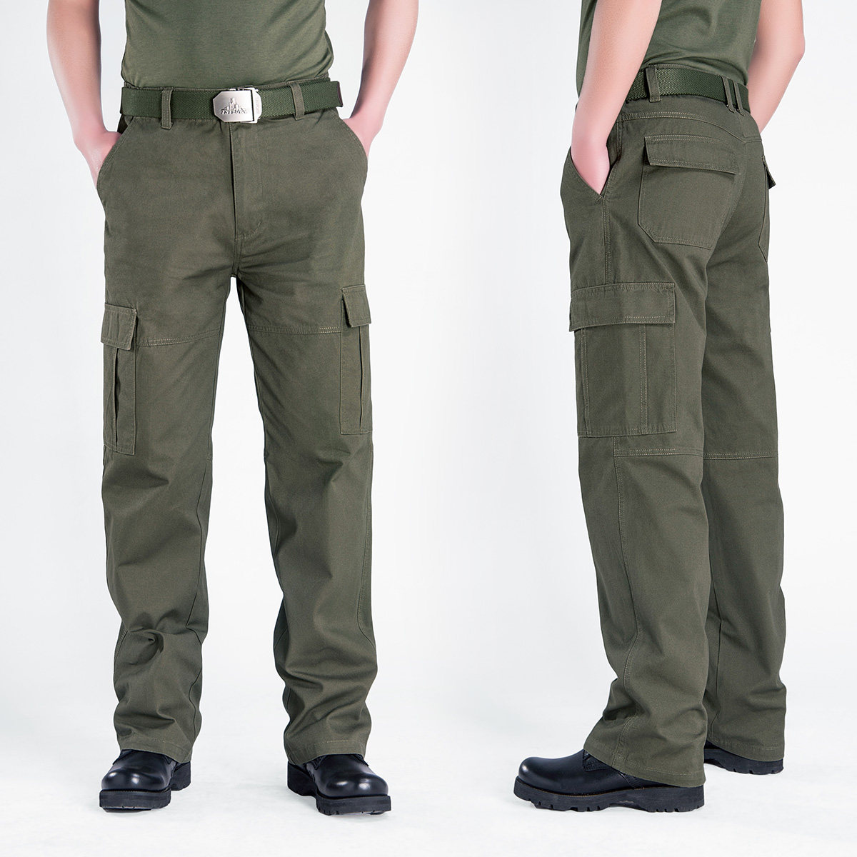 春秋季战术长裤男宽松特种兵军迷裤户外休闲工装多口袋直筒作训裤