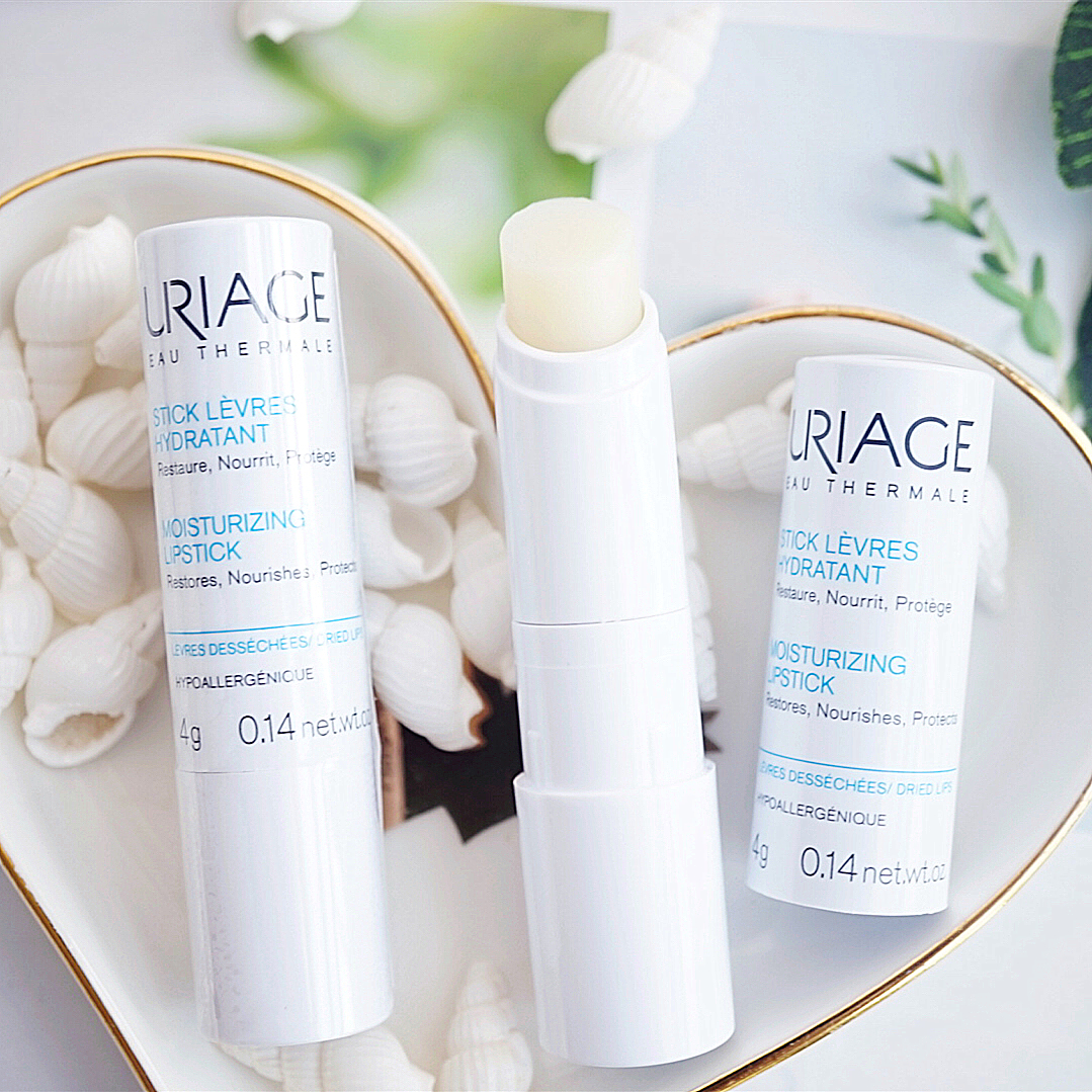 回购十年不腻孕妈宝宝可用uriage依泉白管柔润护润唇膏