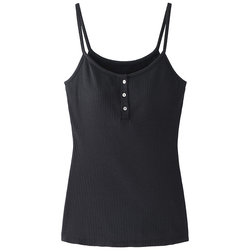 曼妮芬女士背心圆领领带吊带打底轻薄舒适百搭吊带