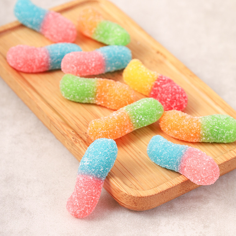 口力可乐瓶酸小虫橡皮软糖网红精致可爱果汁传统糖果