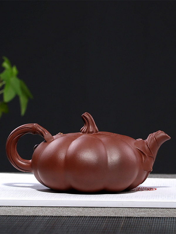 南瓜壶花货常月红紫紫砂壶宜兴原矿底槽名家纯全茶壶