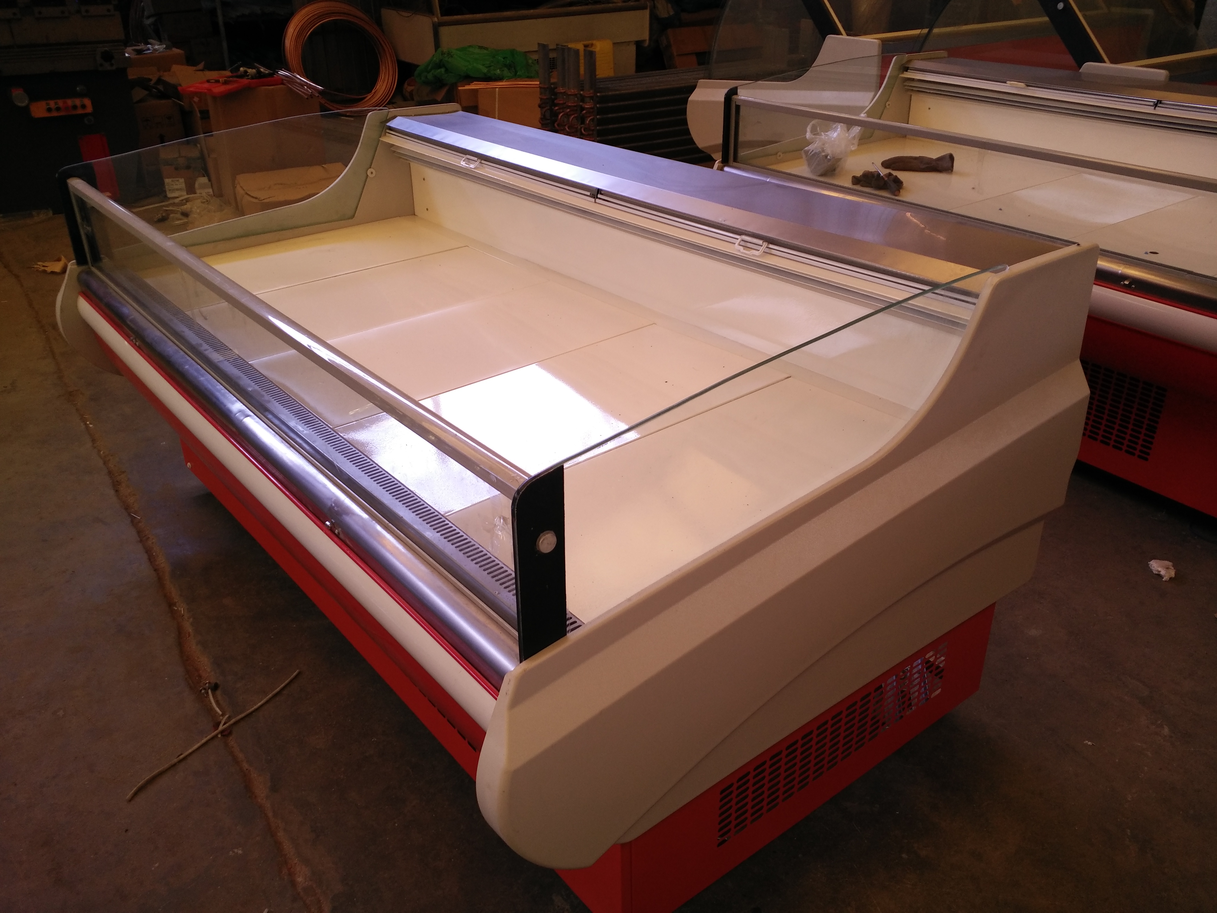 厂家直销敞开式超市生鲜保鲜冷藏展示柜风冷猪肉冷藏展示柜