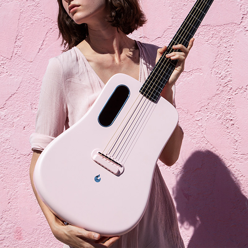 拿火吉他lavame碳纤维民谣吉他初学者入门学生36寸吉他-民谣吉他