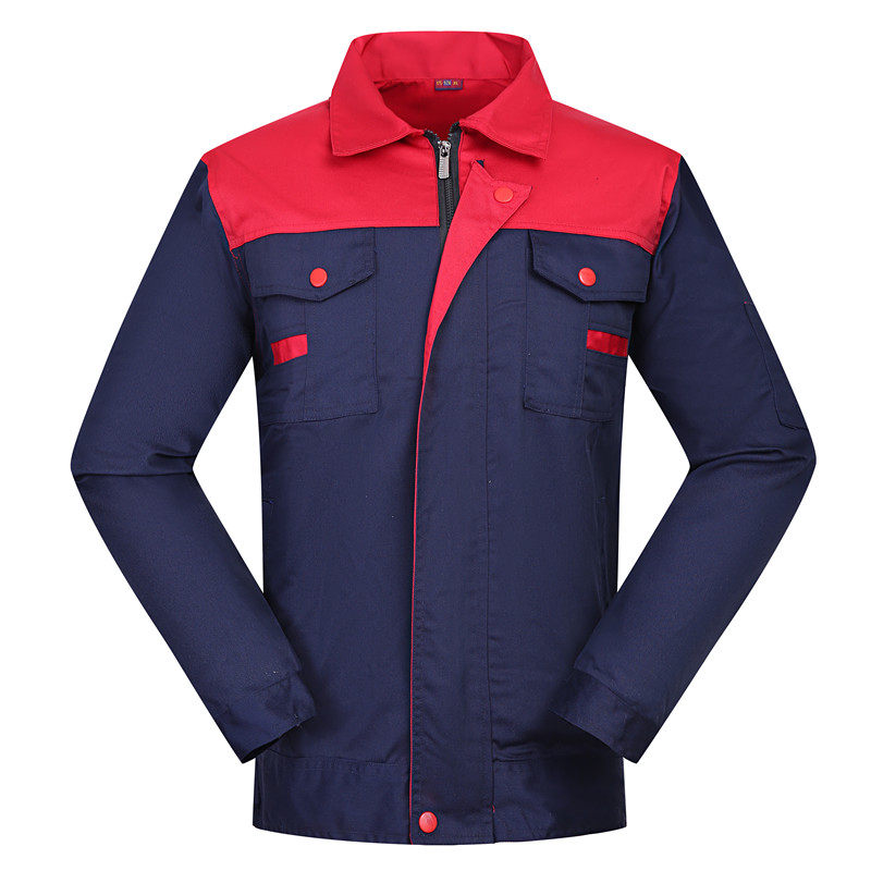 工作服套装男工人装长袖春秋冬季上衣劳保装修汽修服耐磨绣字定制