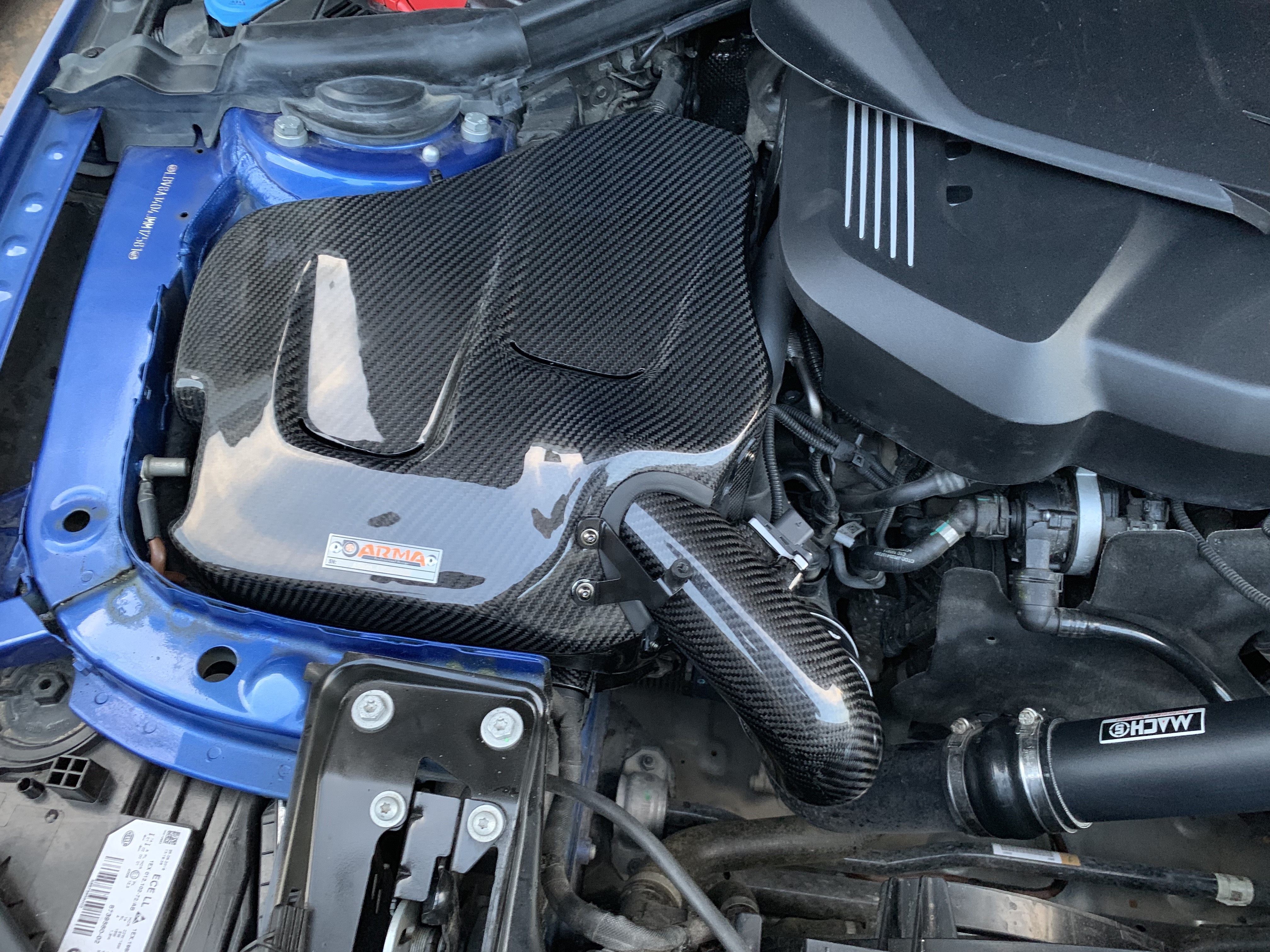 armaspeed碳纤维进气套件适用宝马f30f32f36b48进气总管