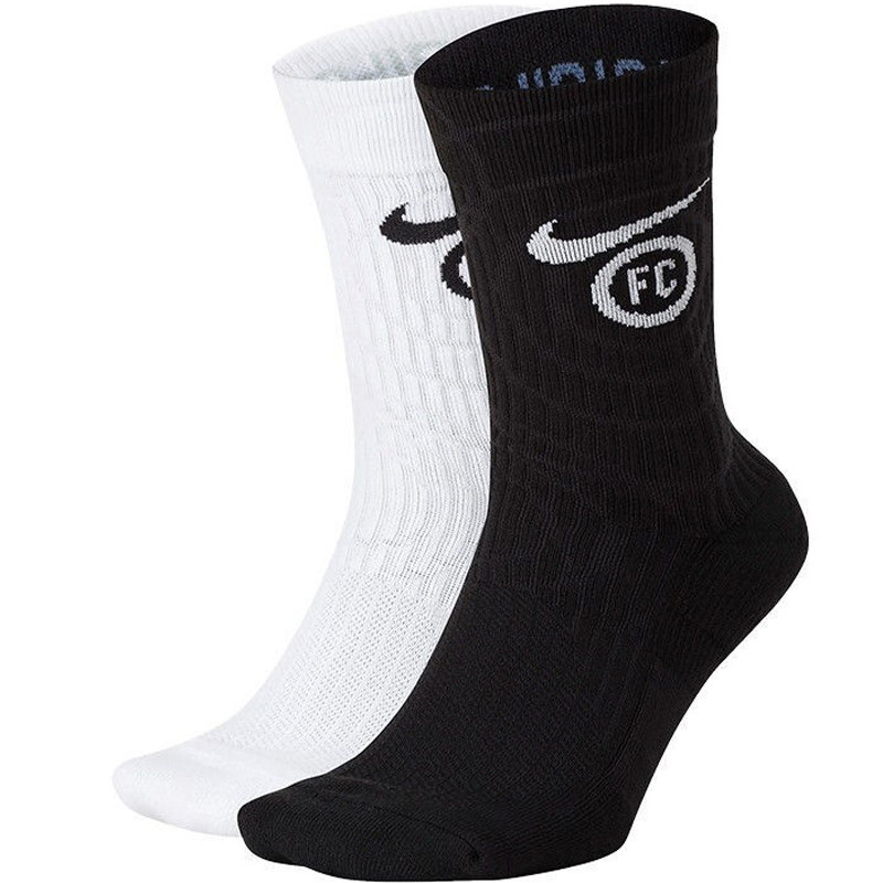 nike耐克四季fc足球2双装中筒袜男女袜子运动袜