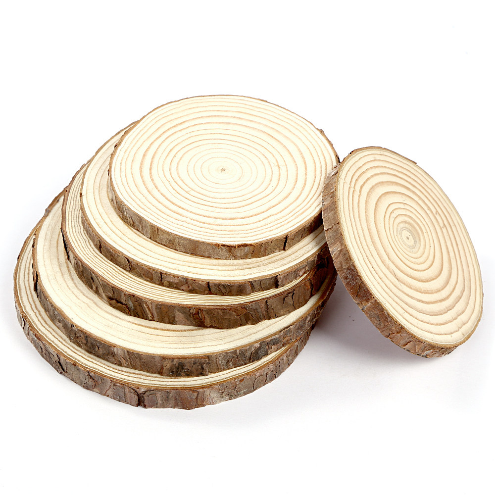 木片圆木diy手绘原木年轮木头幼儿园装饰儿童模型制作工具