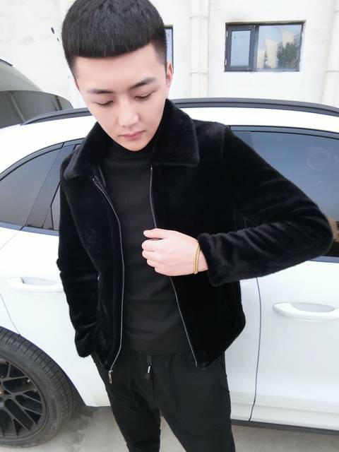 Royal Baron v Kuaishou Net Red Men's Winter Lapel Mink Coat Jacket Thicken Warm Spiritual Guy Royal Baron v Kuaishou Net Red Men's Winter Lapel Mink Coat Jacket Thicken Warm Spiritual Guy