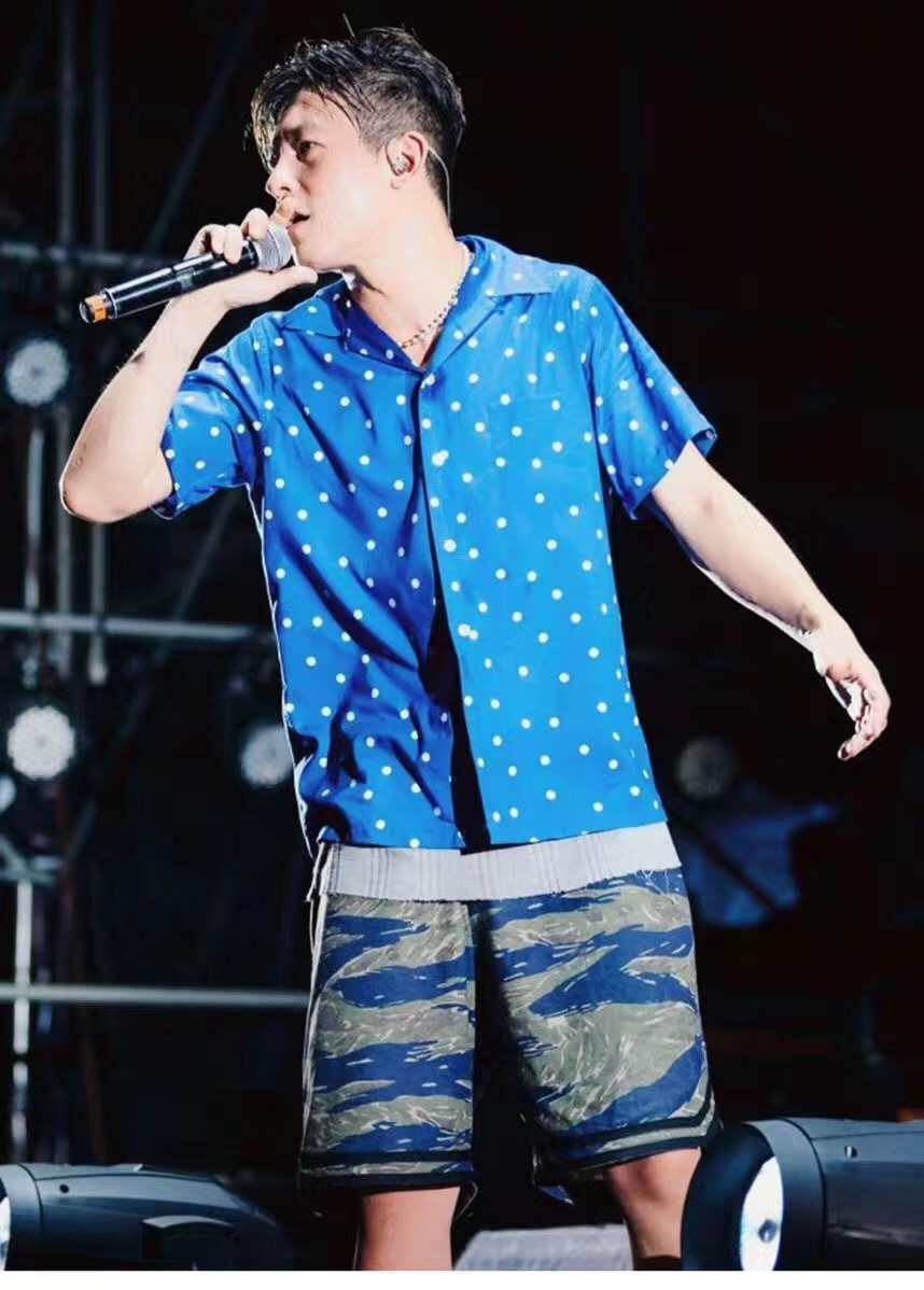 clot新款陈冠希虎纹迷彩工装五分裤EU草莓音乐节夏潮牌欧美风短裤