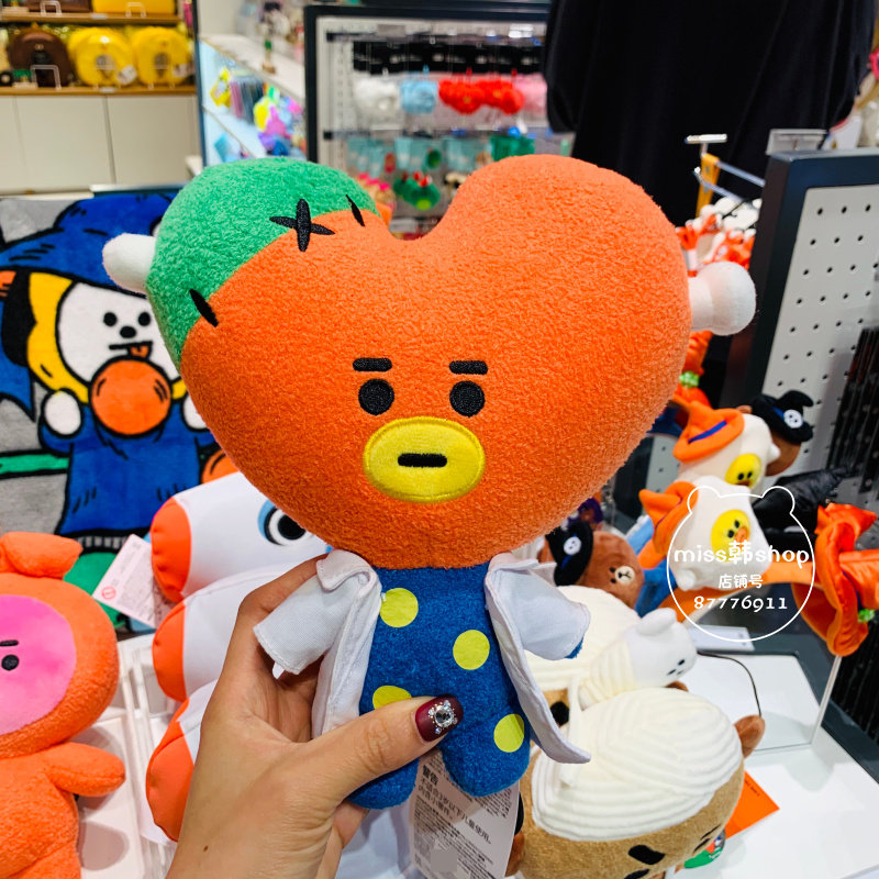 韩国bts防弹少年bt212019万圣节毛绒创意玩偶