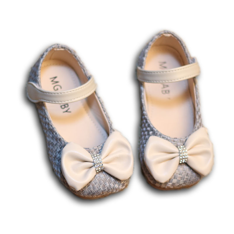 女宝皮鞋春秋1235岁女童小公主鞋子中小小童水钻皮鞋