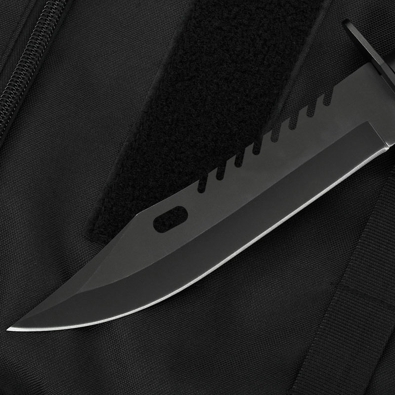 刀具防身小刀直刀氚气开刃武士战术刀随身黑手党锋利便携****短刃