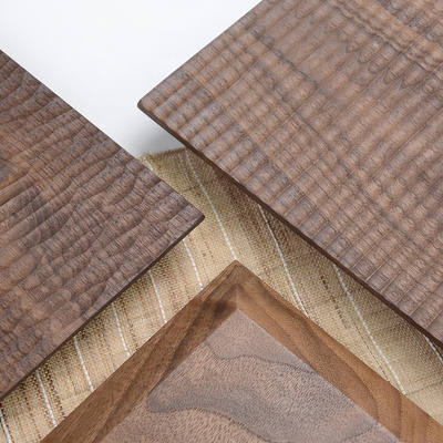 木说 日式黑胡桃木干泡茶盘 实木手作木质茶台实木托盘手工雕刻