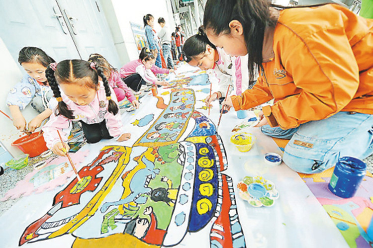 画布白布儿童涂鸦学生百米水粉丙烯水彩蜡笔海绵垫