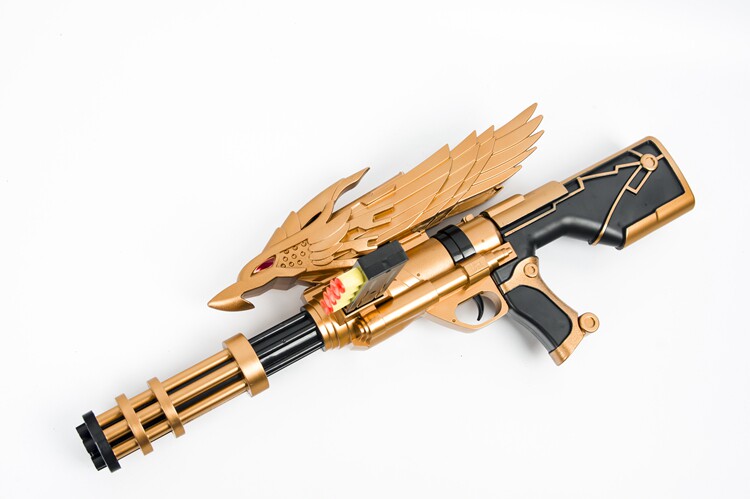 儿童玩具枪加特林黄金战鹰手枪手动水弹枪软弹枪机枪水晶弹男孩抢