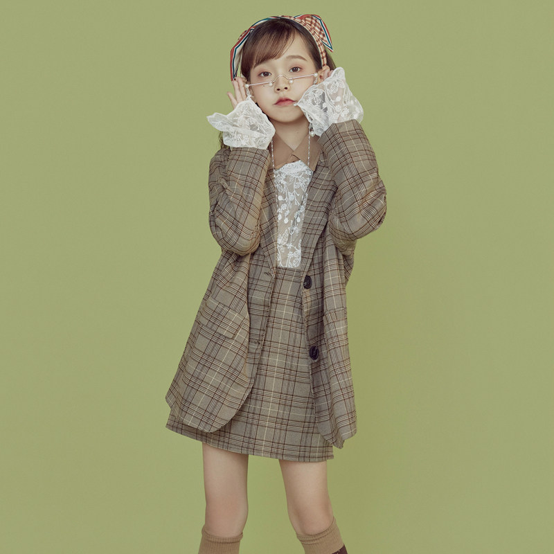 梵慕菲12岁女孩儿童摄影服装影楼大童写真主题套装模卡走秀礼服潮