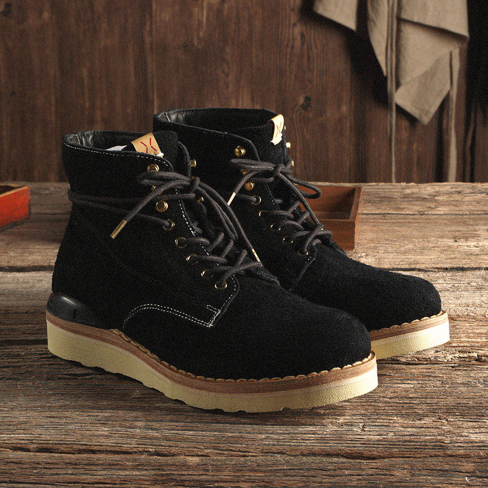 造梦出品visvim.virgil秋冬皮靴真皮固特异复古马丁工装时装靴