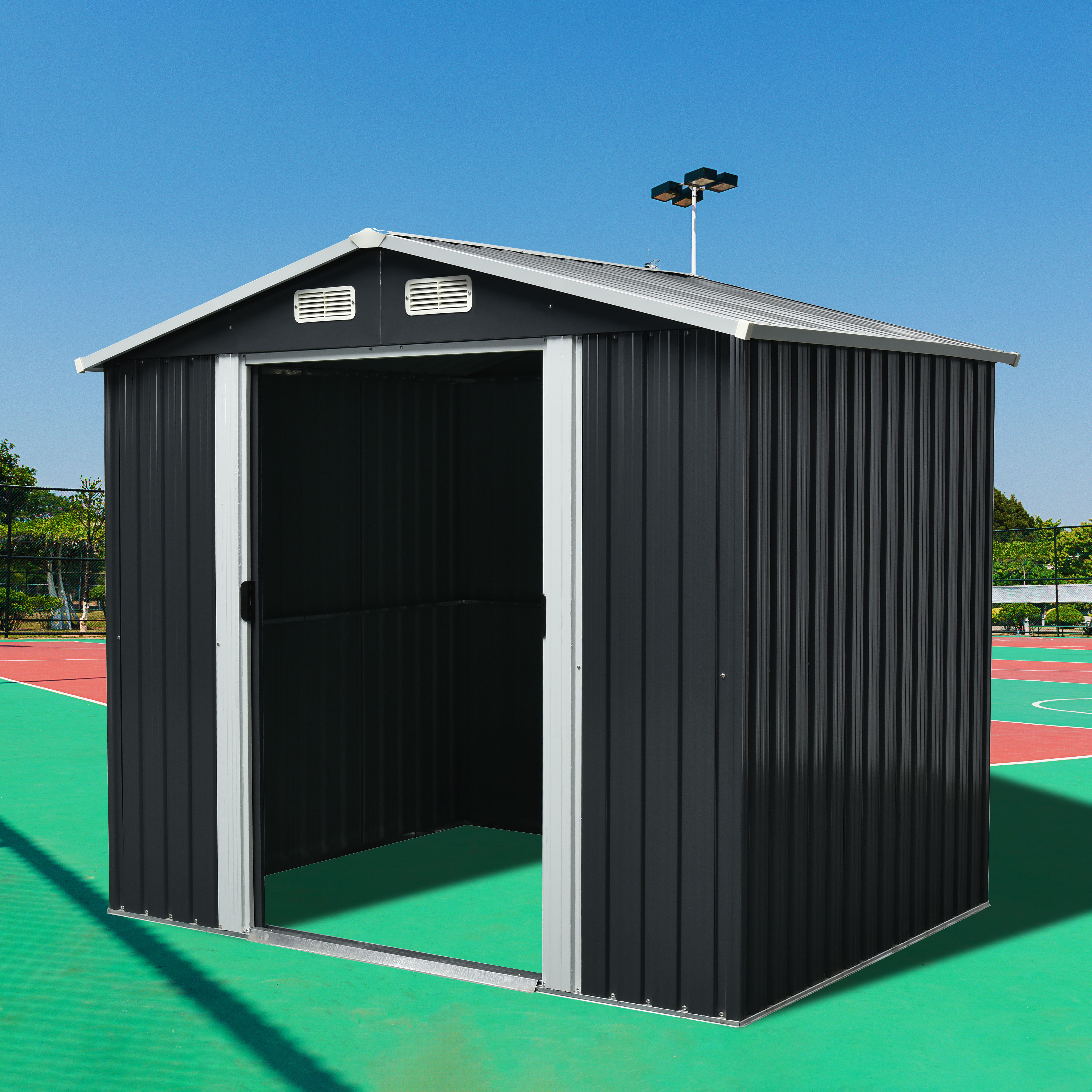 临时简易房户外室外花园杂物储物柜阳台幼儿园玩具岗亭