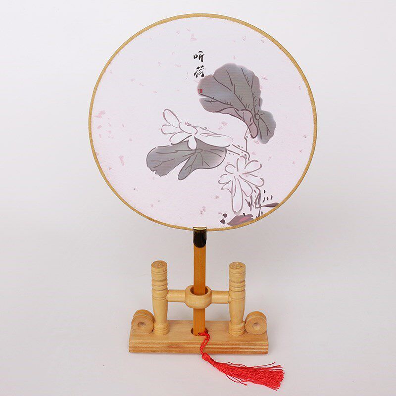 中国风圆形宫廷圆扇 宫廷团扇宫扇 古典刺绣绣古典舞蹈宫廷舞古风