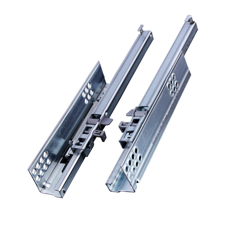 百隆抽屉滑道缓冲滑轨二节blum键盘轨道阻尼导轨