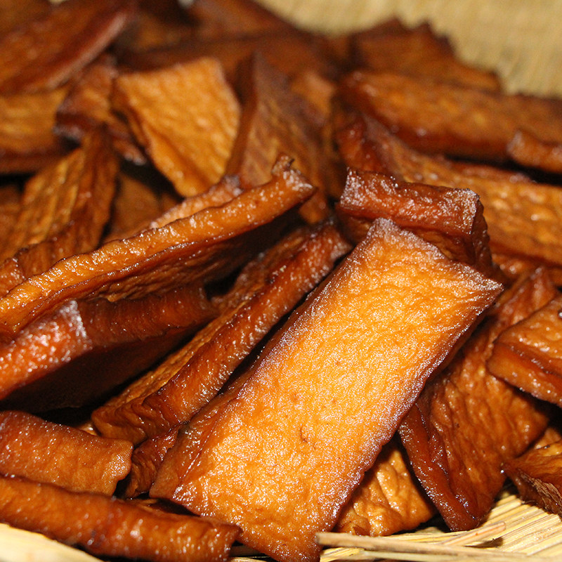 湖南特产豆腐干白溪农家散装香干子炒菜素肉用干货新化冷江豆腐串