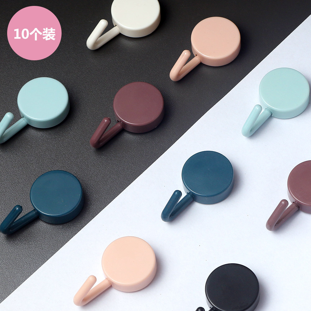 件套强力粘钩玄关门口钥匙挂钩装饰墙壁壁挂挂钩