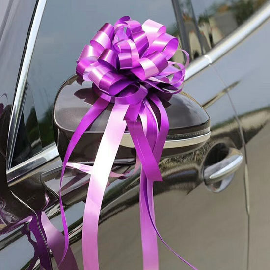 拉花结婚用品婚车副车装装饰后视镜彩带花车车队拉花