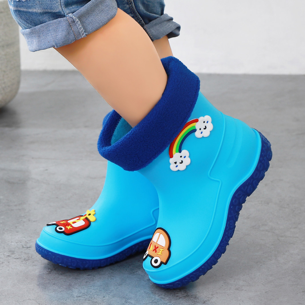 儿童雨鞋下雨天卡通幼儿学步防滑防水轻便雨靴雨靴