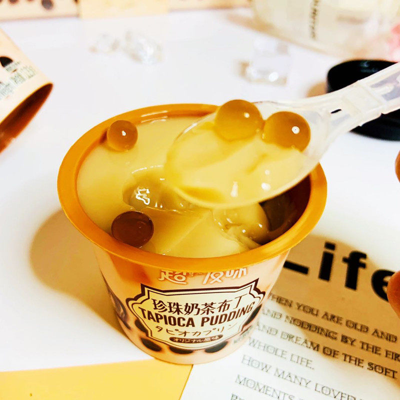 超友珍珠奶茶茶味布丁果冻乳牛奶冻375g甜品果冻