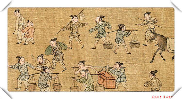 仇英清明上河图原作复制临摹学习装饰艺术微喷宣纸画心30.5x975.