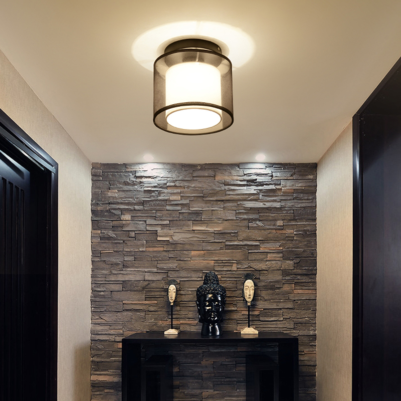 新中式时尚led玄关走廊户型小户阳台卧室过道客厅吸顶灯