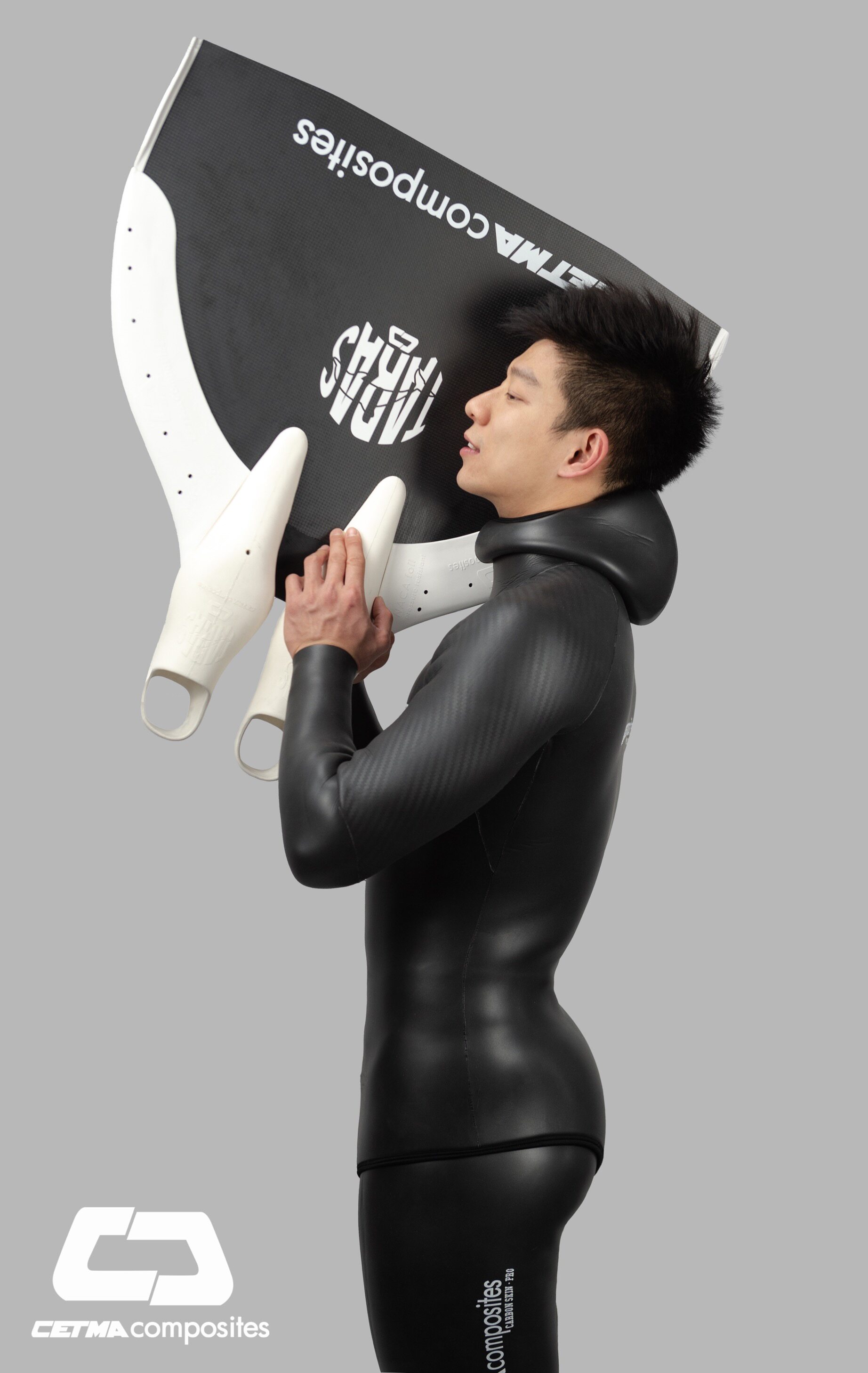 脚蹼意大利cetmataras自由潜单双蹼碳纤竞赛mantra脚蹼