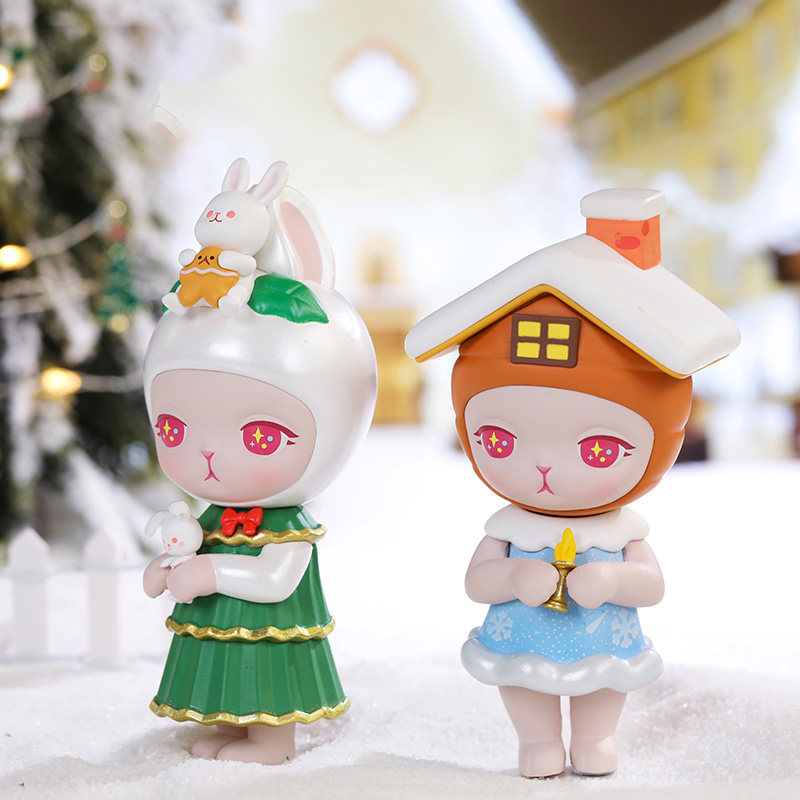 泡泡玛特popmartbunny圣诞兔子盲盒确认潮玩手办摆件潮玩盲盒