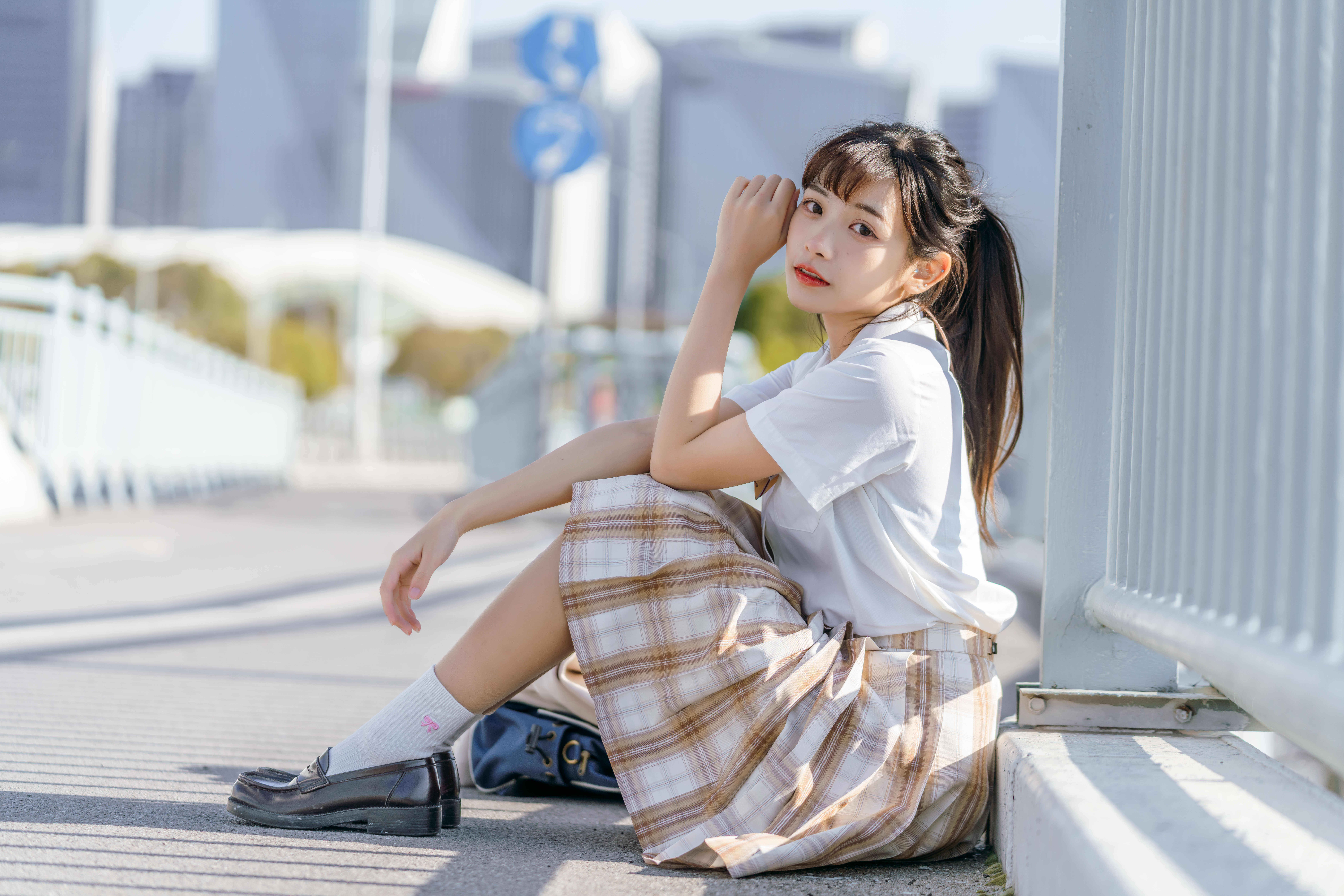 春日jk制服露崎现货蛋挞格裙限定春夏绿格jk