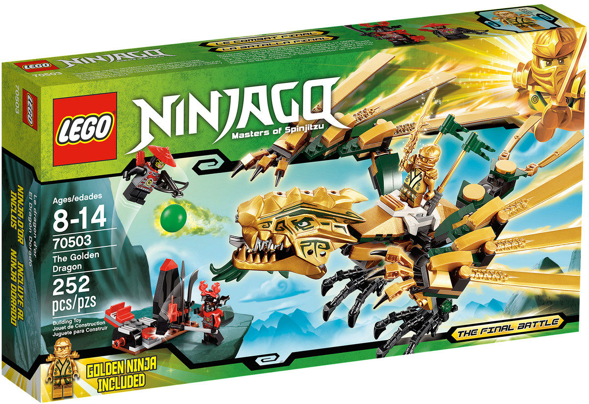 lego 70503 乐高幻影忍者系列黄金神龙绝版积木玩具精品现货包邮