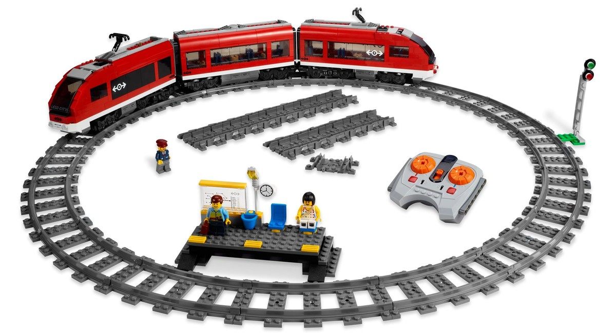 lego7938乐高城市系列客运火车男孩拼插积木塑料积木