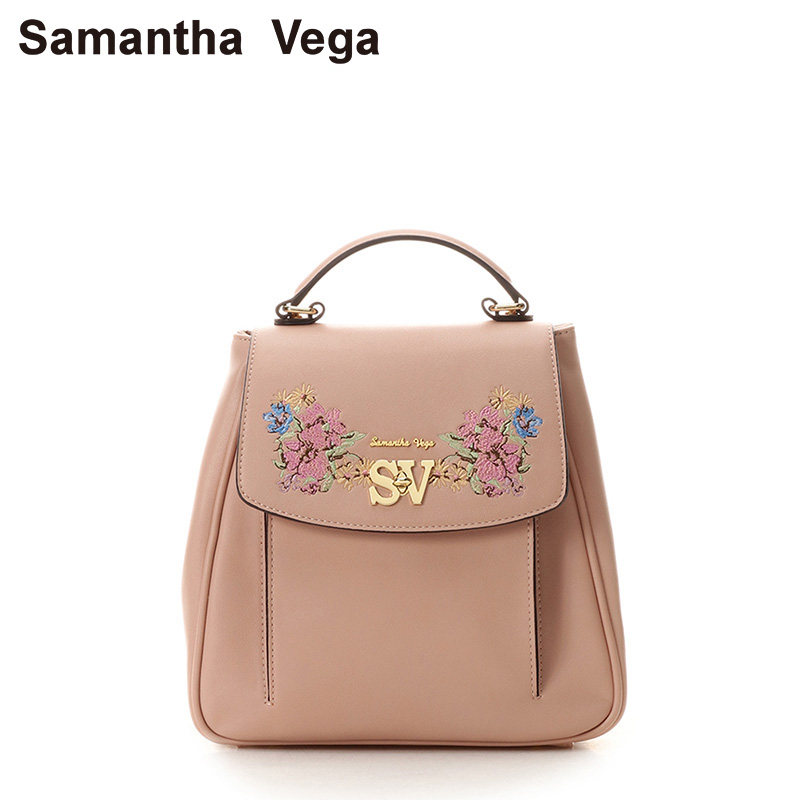 samanthavega花卉刺绣双肩包1820155391
