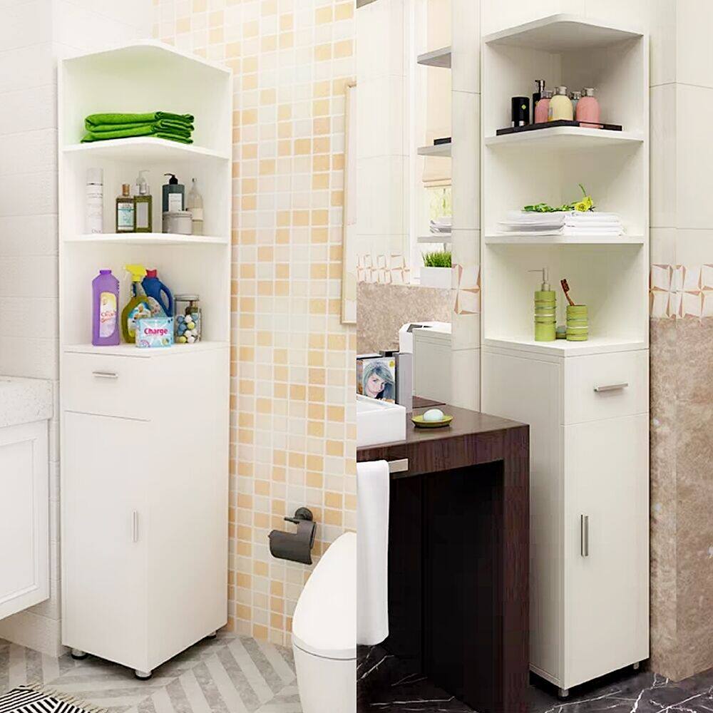 特价浴室转角落地卫生间收纳储物柜马桶边柜厕所角柜