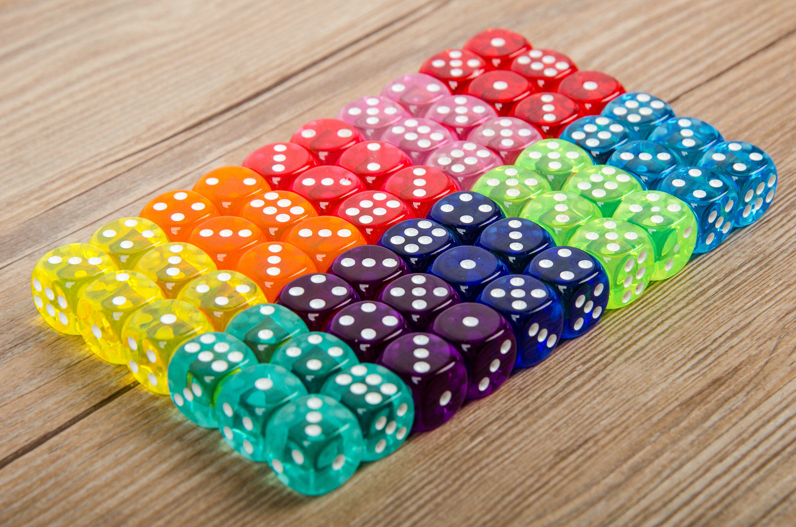 骰子透明14mm圆角小一10种彩色精美小礼礼品色子