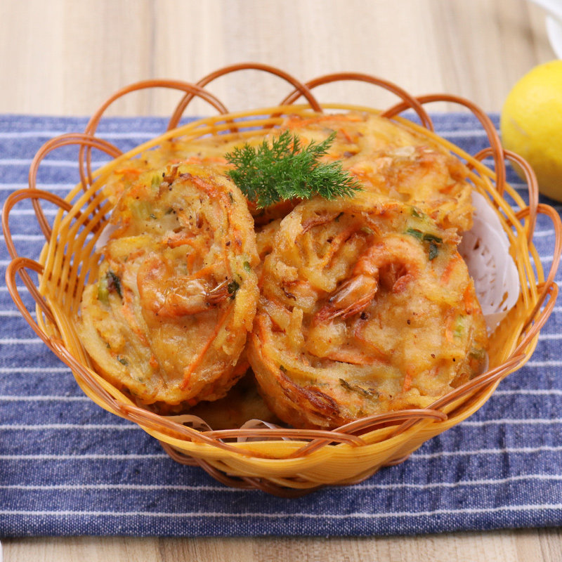 亚洲渔港米兰虾饼300g10枚油炸小吃西餐点心虾类制品