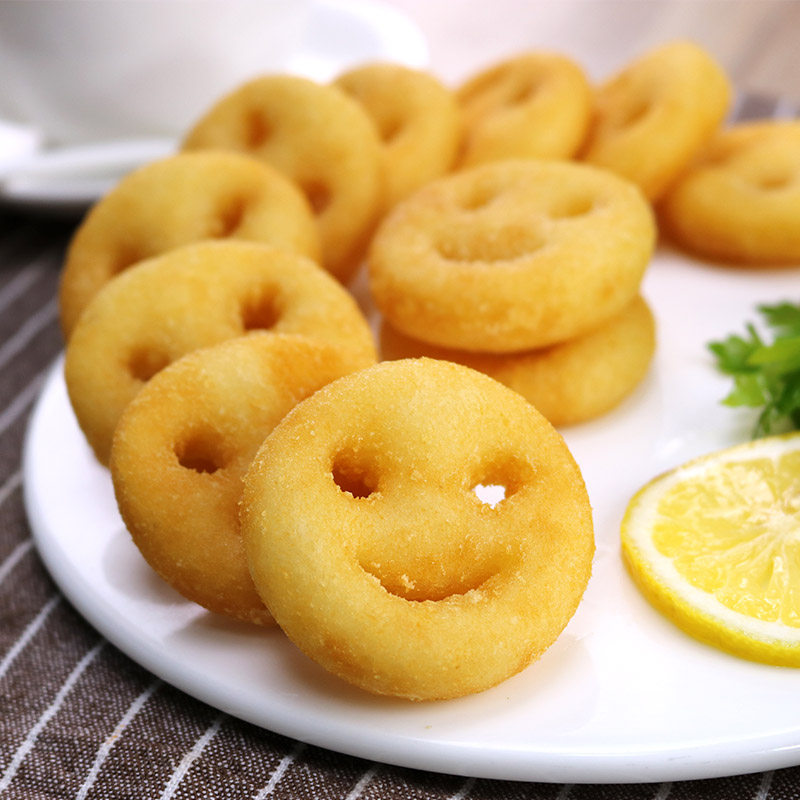 薯饼大昌行笑脸400g美国进口原料薯条冷冻开心薯类制品