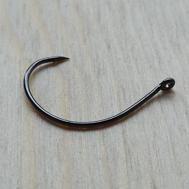 虾钩扁头钓虾海虾钩河青虾龙虾倒刺进口细丝鱼钩