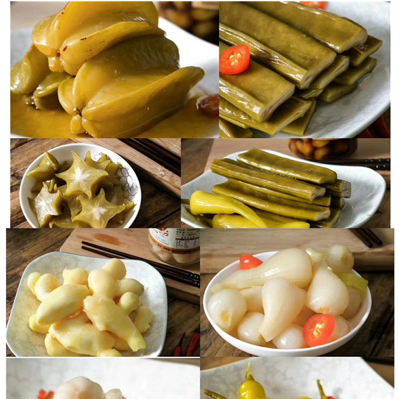 包邮900克广西玉林特产城隍酸料发记酸刀豆酸嘢腌制