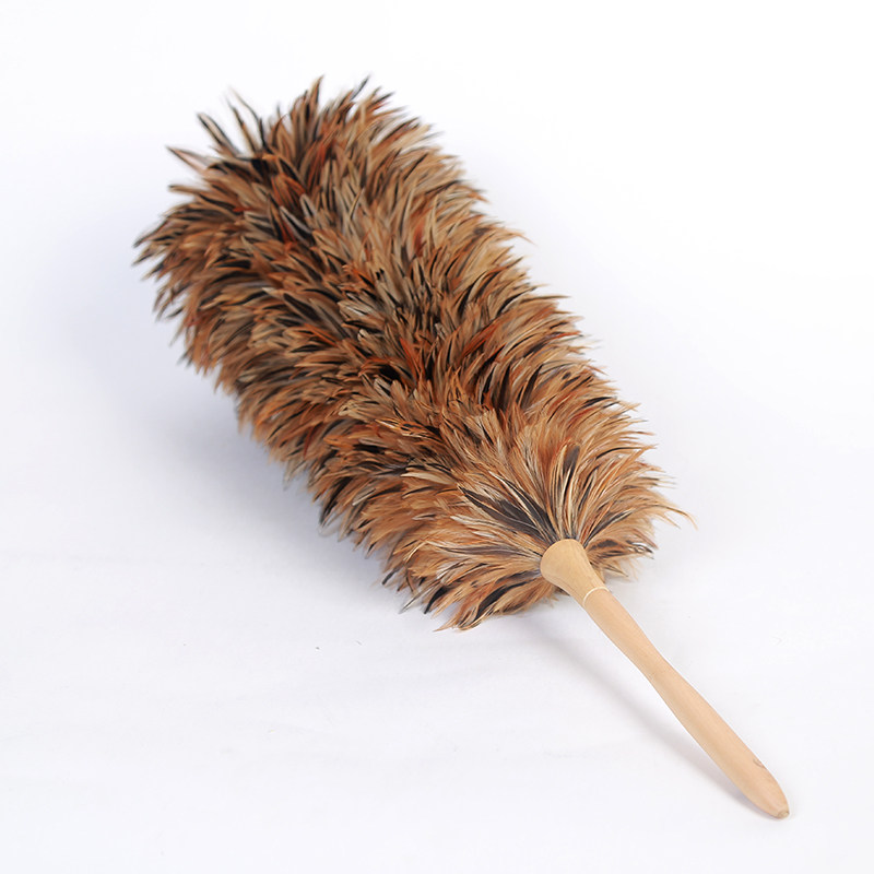 真鸡毛掸子家用墙面除尘禅子加厚可伸缩不掉毛汽车用扫灰清洁毯子