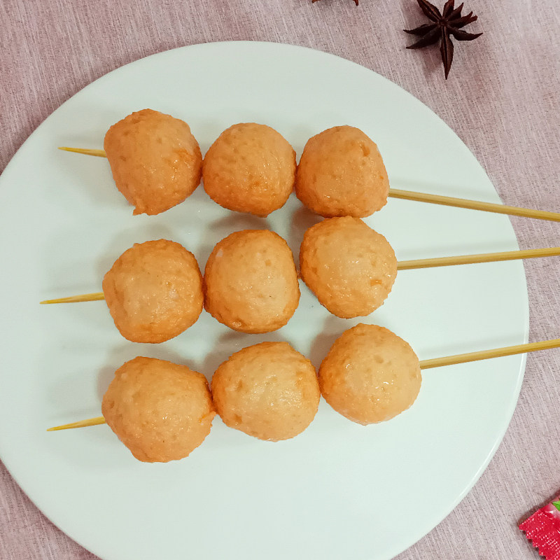 安井鱼籽炸鱼25kg商用黄金鱼丸200粒麻辣烫火锅鱼丸