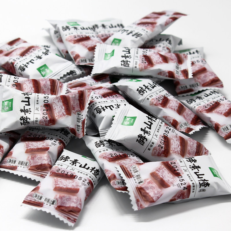 山楂金晔六酵素果肉2500g陈皮风味5斤装小小包山楂类制品
