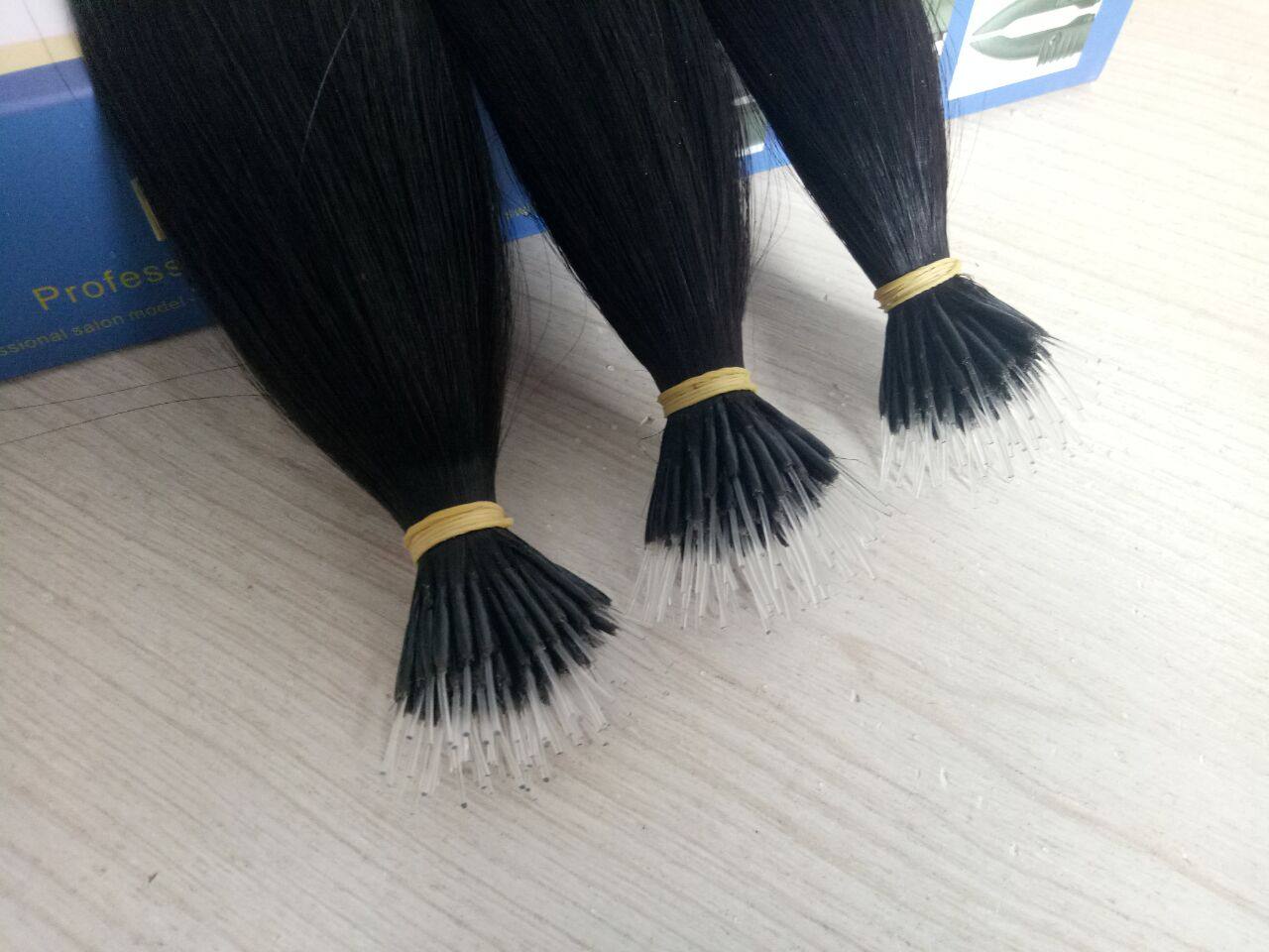 100%真人发丝弹力接发束扣接自己在家接8d接发6d接发假发接发束