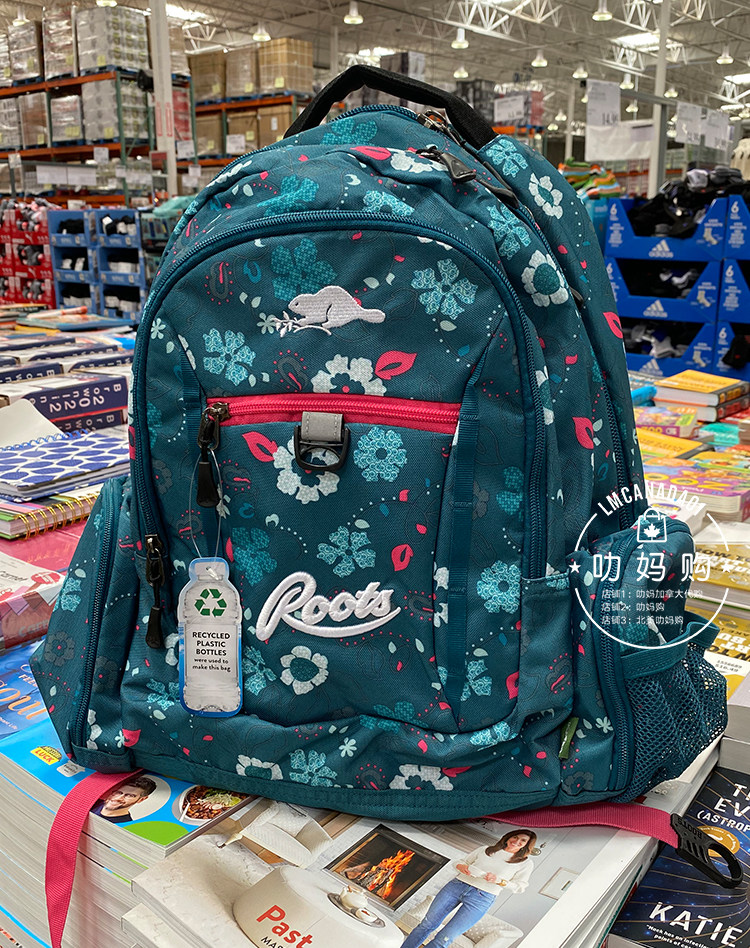加拿大代购roots书包双肩包背包学生成人男女通用书包